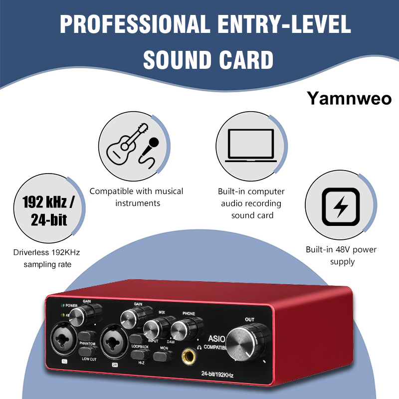 Audio Music Cutting - YAMNWEO MD22 Portable 2-Channel USB Audio