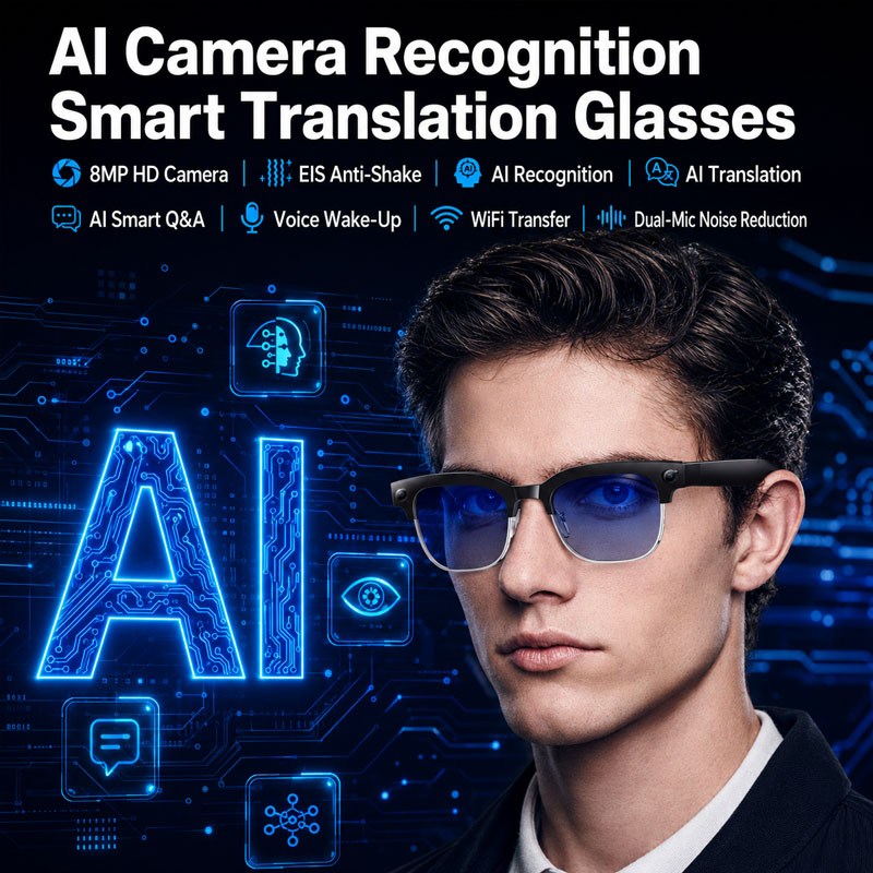 AI Smart Translation Glasses W - Audio Music Recognition 评论和价格