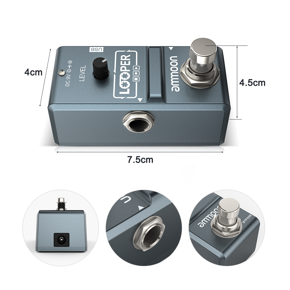ammoon AP-09  Nano Loop Electr - Looper Pedal Guitar 评论和价格