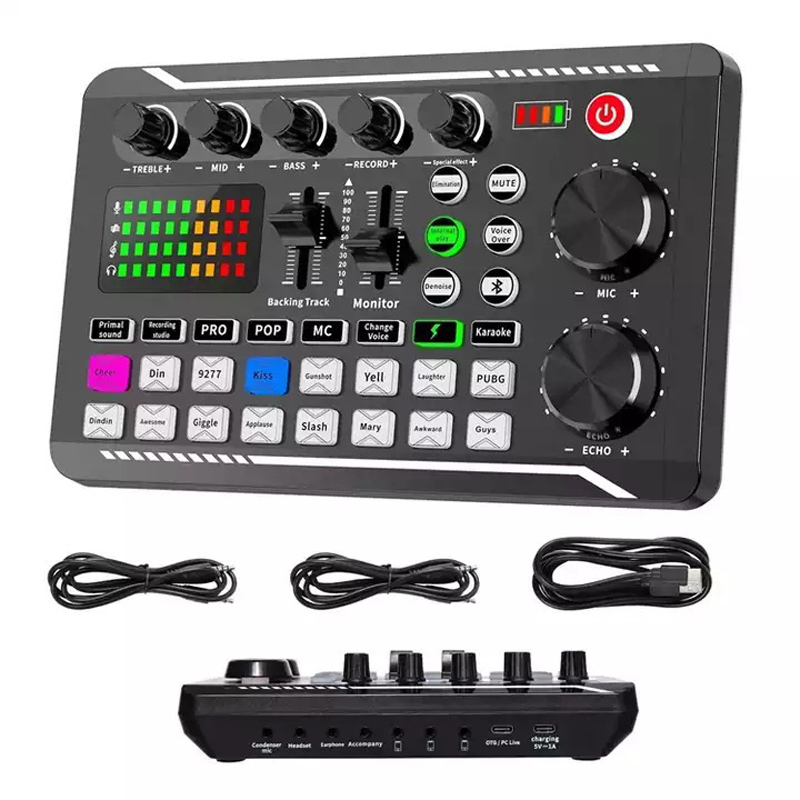 F998 Live Sound Card Audio Tun - Audio Music Changer 评论和价格
