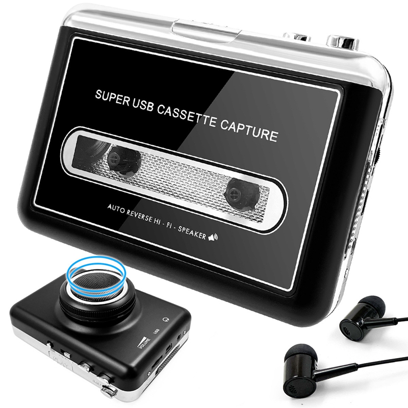 Portable Stereo USB Cassette P - Audio Music Converter To Mp3 评论和价格