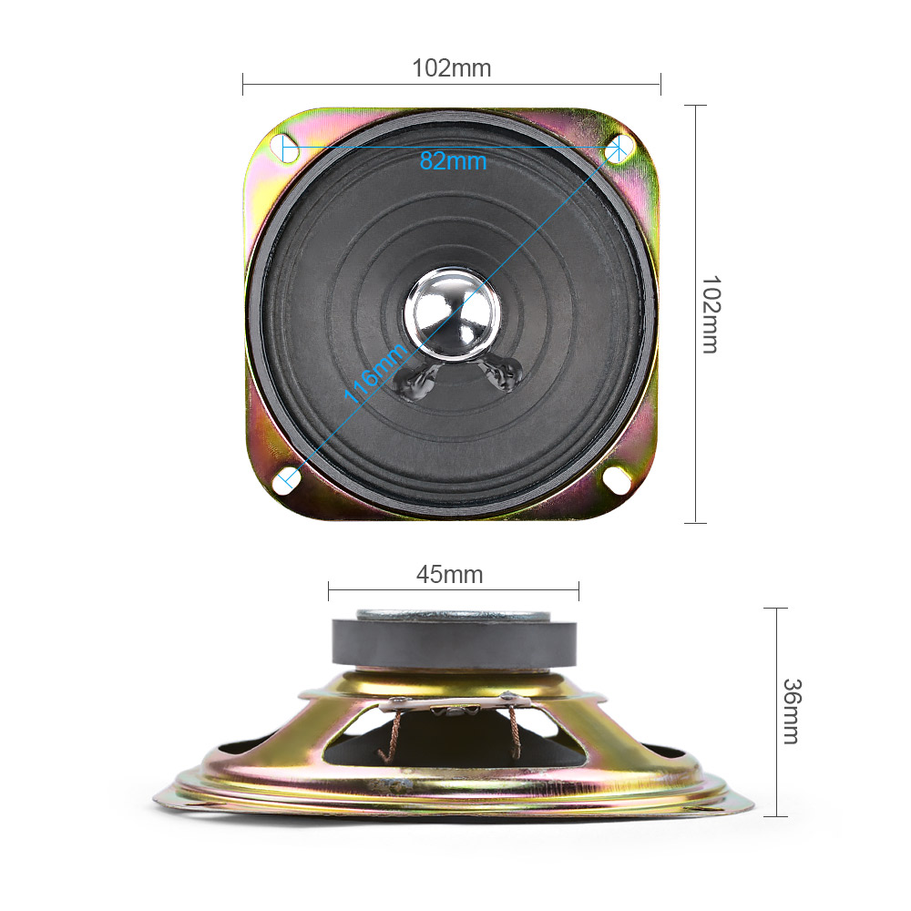 AIYIMA 2Pcs 4 Inch Portable Au - Audio Music Generator 评论和价格