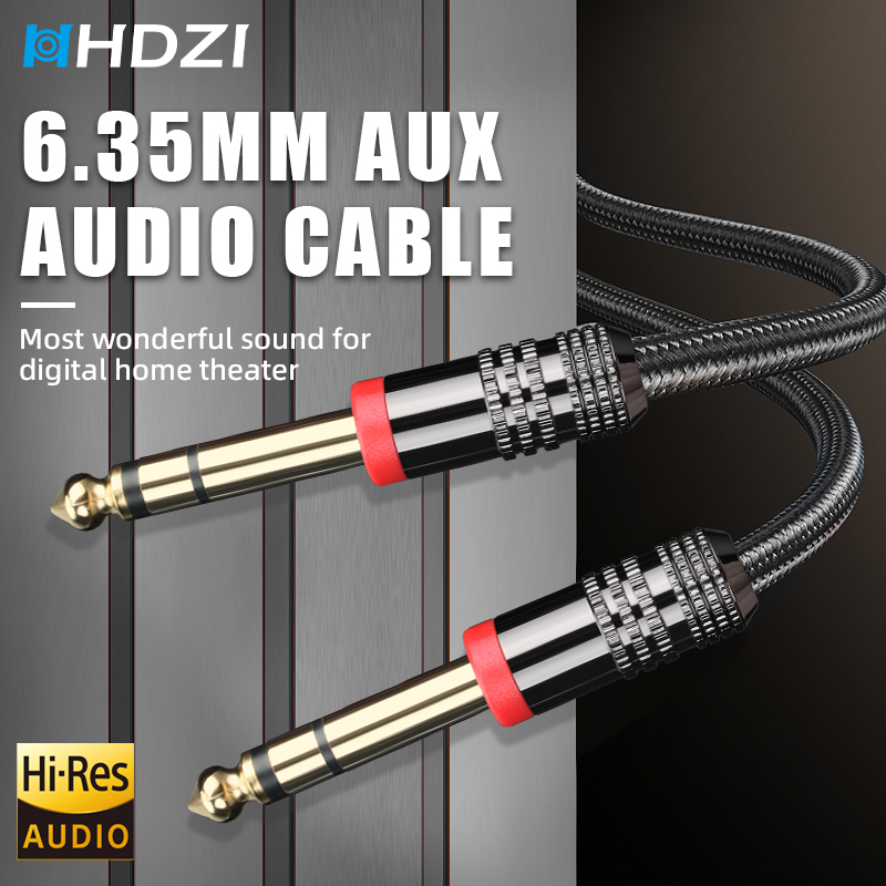 6.35mm TRS Guitar Cable Stereo - Audio Music Interface 评论和价格