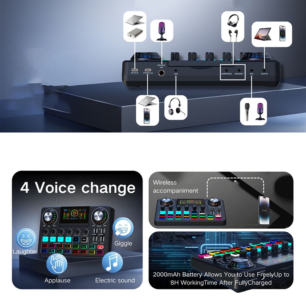 DTC5 Audio Mixer, Live Sound C - Audio Music Changer 评论和价格
