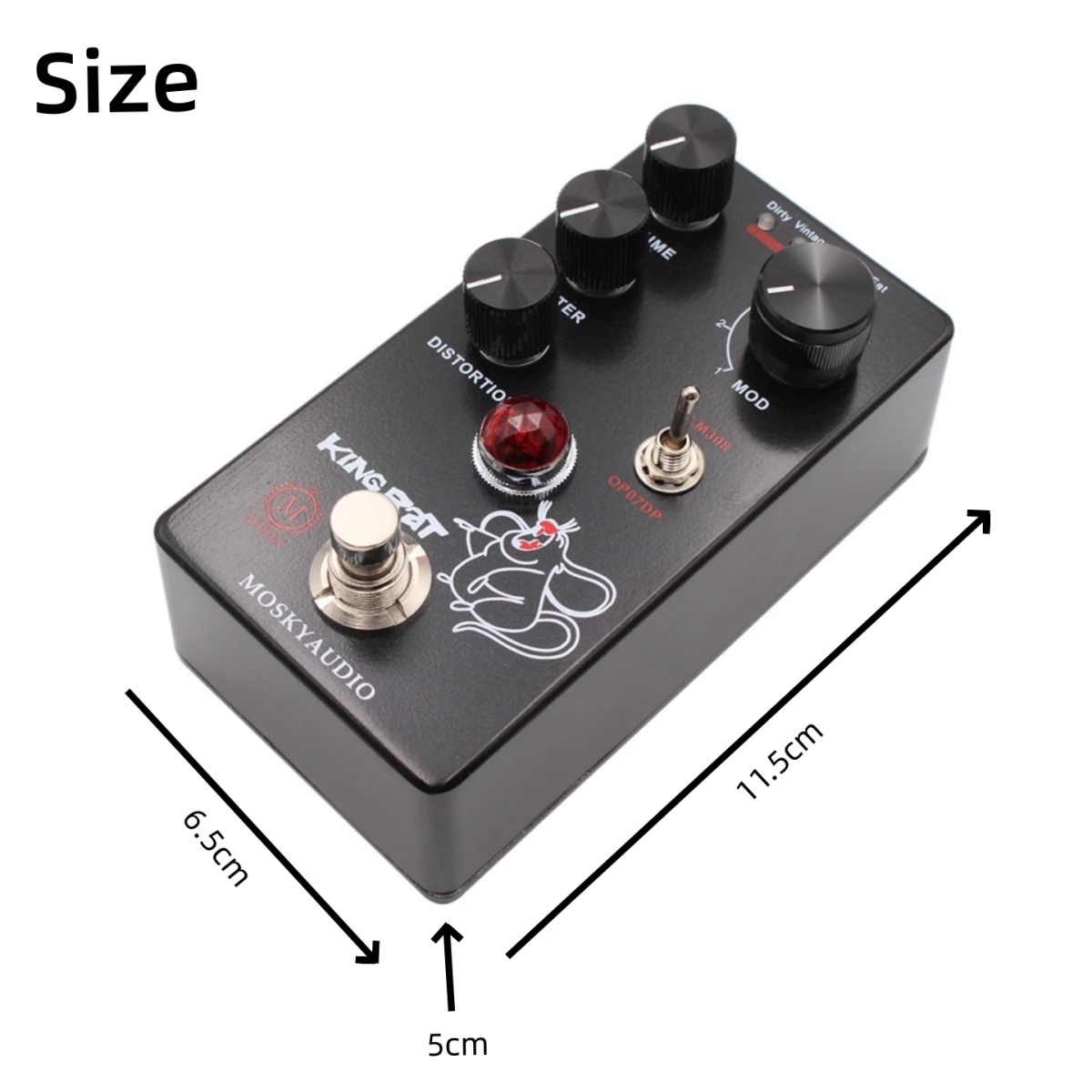 Mosky KING RAT Effects Pedal D - Looper Pedal Guitar 评论和价格