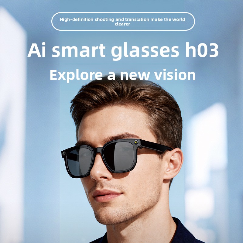 New 2026 H03 Smart Glasses 8MP - Audio Music Recognition 评论和价格