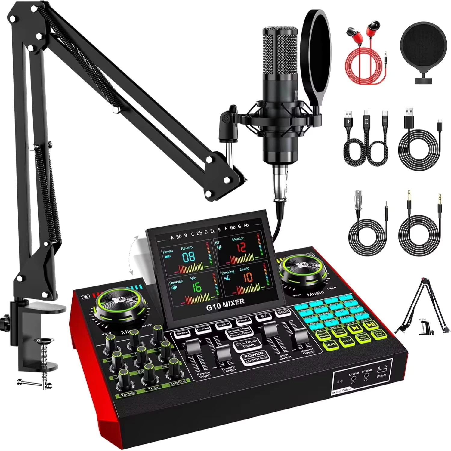 Tenlamp G10 Live Streaming Aud - Audio Music Interface 评论和价格