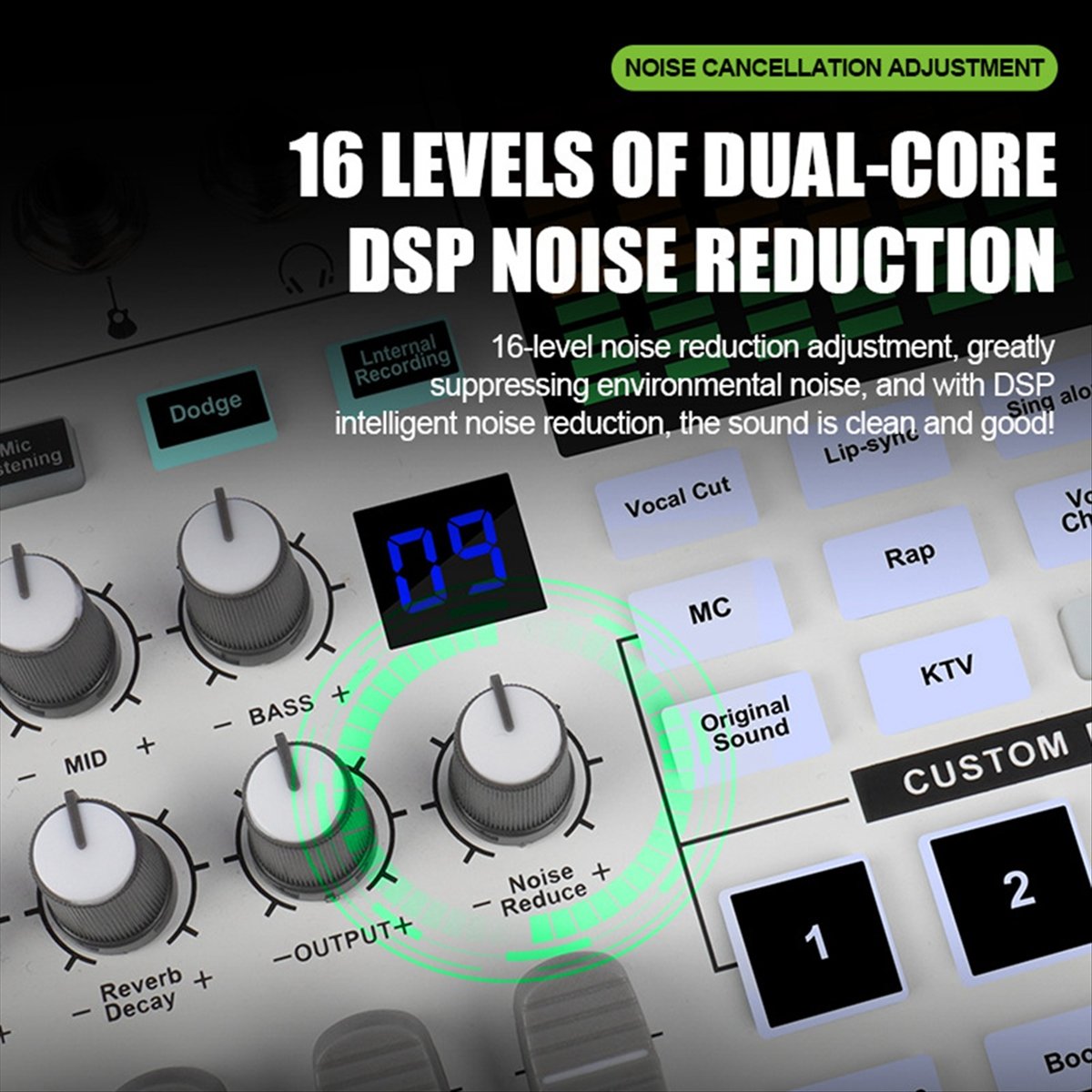 DT77 SN800 Live Sound Card Voi - Audio Music Changer 评论和价格