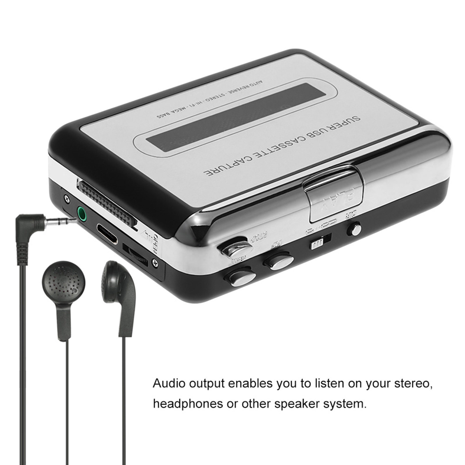 USB Cassette Capture  Cassette - Audio Music Converter To Mp3 评论和价格