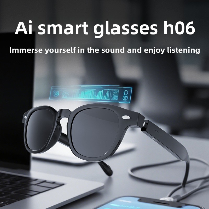 H06 Smart Glasses AI Real Time - Audio Music Recognition 评论和价格