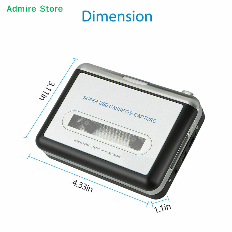 [G]Portable USB Cassette Tape- - Audio Music Converter To Mp3 评论和价格