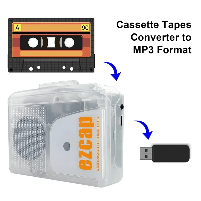 Ezcap 249 USB Cassette Player  - Audio Music Converter To Mp3 评论和价格